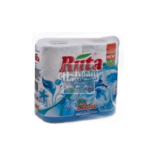 Папір туалетний Ruta 4шт білий