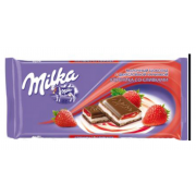 Шоколад Milka 90г Полуниця