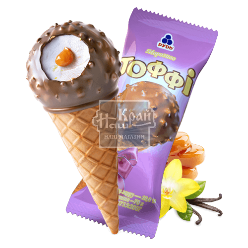 Морозиво Рудь ц/р 70г Тоффі