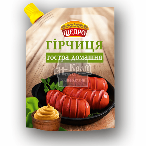 Гірчиця Щедро д/п 120г Гостра домашня