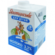 Молоко Яготинське д/дітей 3,2 % 500г т/п