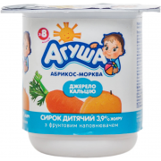 Сир Агуша 3,9% 100г Абрикос-морква