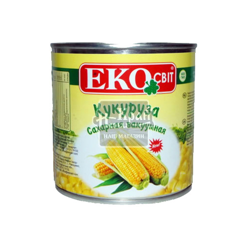 Кукурудза Екосвіт 425г цукрова