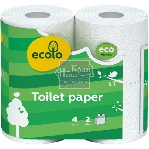 Папір туалетний Ecolo 4шт