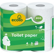 Папір туалетний Ecolo 4шт