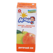 ДХ Сік Агуша 0,2л Яблуко-персик з мякот