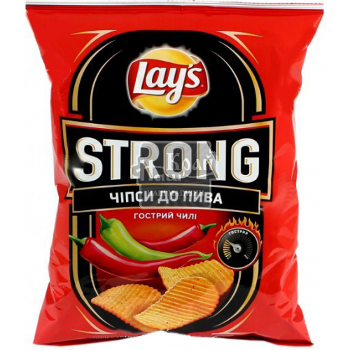 Чипси Lay'sStrong 120г Гострий Чилі Лайм