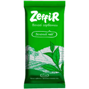 Серветки вологі Zeffir 15шт Зелений чай