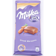 Шоколад Milka 90г Мигдаль