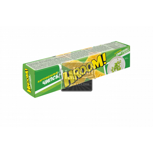 Чипси Hroom 50г Сметана Зелень