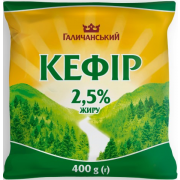 Кефір Галичина 2,5% 400г п/пл