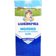 Молоко Словяночка 2,5% 1000мл т/п