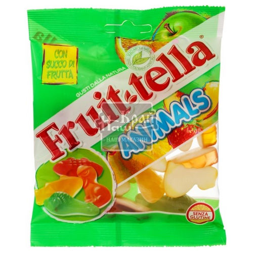 Цукерки жув Fruit-tella 90г Звірята