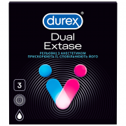 Презервативи Durex 3шт Dual Extase