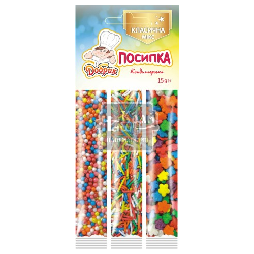 Посипка Добрик 15г кондитерська стік