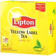 Чай Lipton 100шт*2г чор Yellow Label