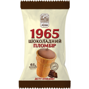 Морозиво Лімо 65г Пломбір Шоколадне 1965