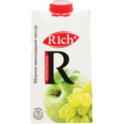 Нектар Rich 0,5л Яблучно-виноградний