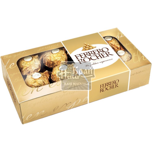 Цукерки Ferrero Rocher 100г Т8х8х1