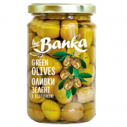Оливки The Banka 300г зелені з/к с/б