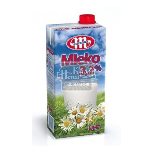 Молоко Mlekovita 3,2% 1л Mleko