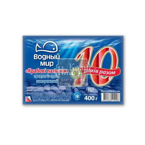 Палички крабові Водний Світ 400г заморож