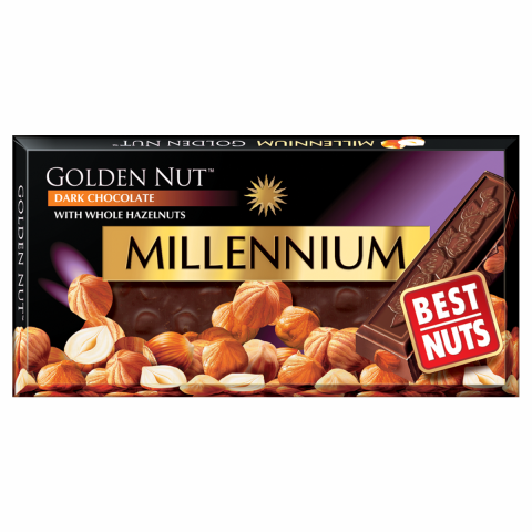 Шоколад Millennium 100г Голд Чорн горіхи