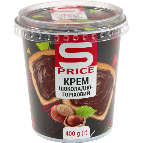Крем S-Price 400г Шоколадно-горіховий