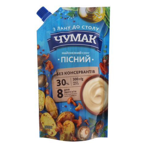 Майонез Чумак 30% 300г Пісний д/п