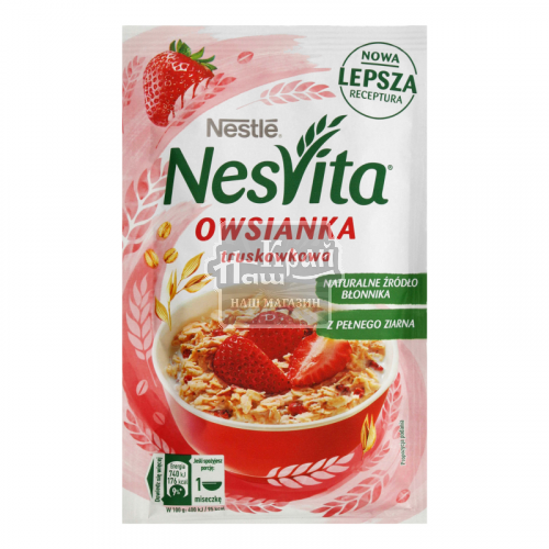 Каша NesVita 45г Вівсяна з полуницею