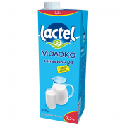 Молоко Lactel 3,2% 950г З вітаміном D3