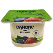Йогурт Данон 2% 125г Чорниця-полуниця ст