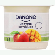 Йогурт Данон 2% 125г Манго-персик ст