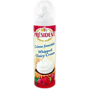Вершки President 20% 250мл збиті