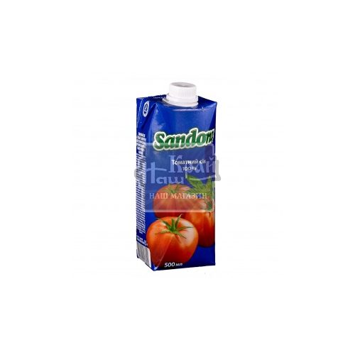 Сік Sandora 0,5л Томатний з сіллю стерил