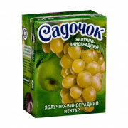 Нектар Садочок 0,2л Яблуко Виноград біл